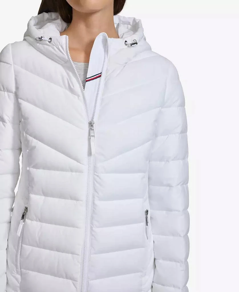 Tommy Hilfiger Women
s Long-Sleeve Hooded Puffer Jacket 2