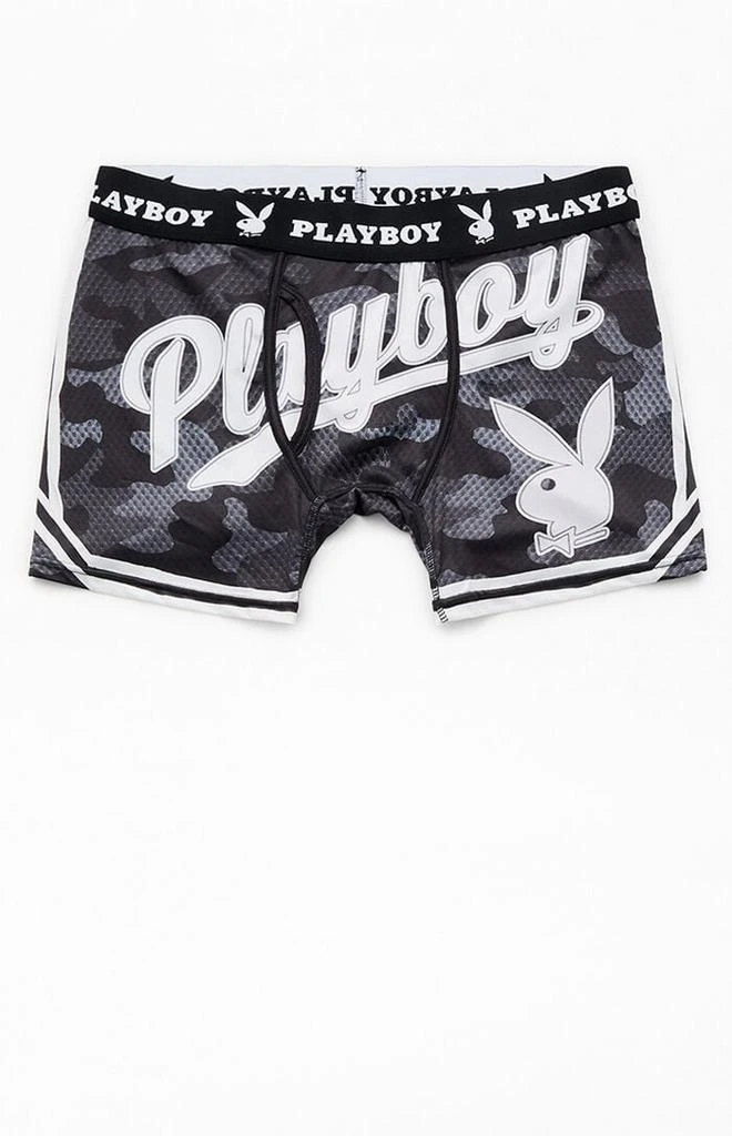 Playboy By PacSun Black Camo Varsity Boxer Briefs 1