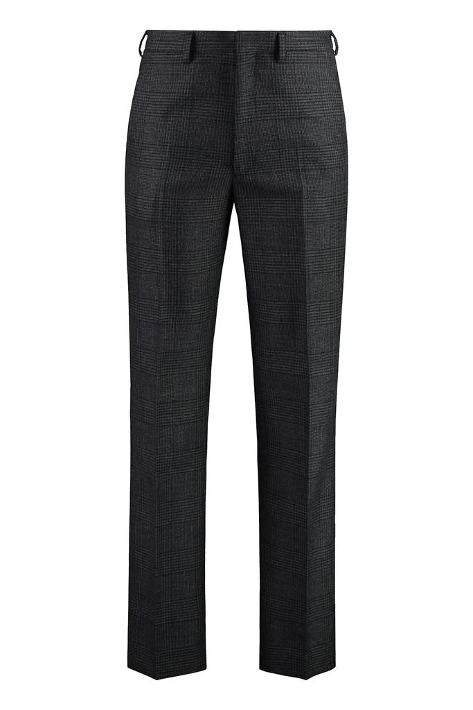 Prada Prince Of Wales Checked Wool Trousers 1