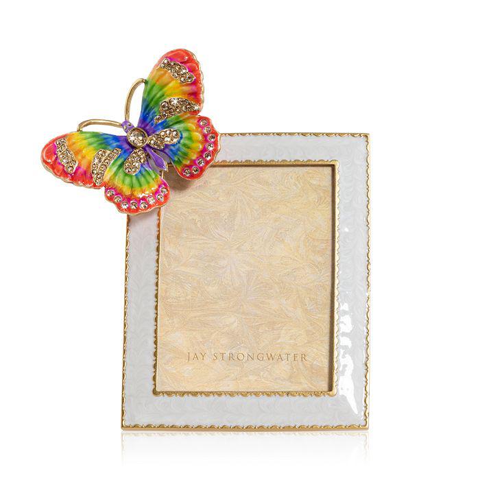Jay Strongwater Nova Butterfly Frame, 3" x 4"