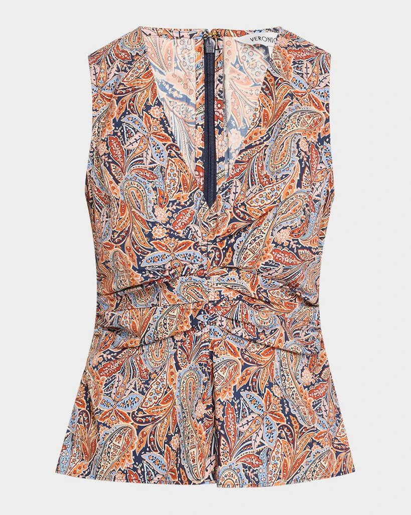 VERONICA BEARD Aiden Sleeveless Paisley Top
