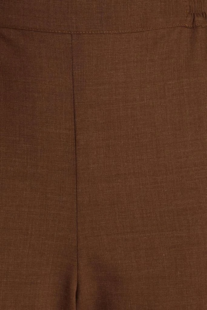 Eskandar Mélange stretch-wool wide-leg pants 4