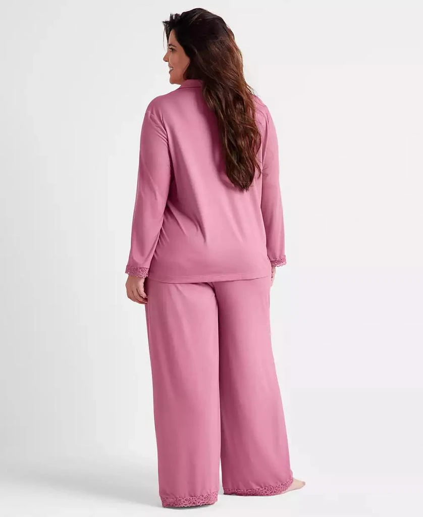 State of Day Women's Collared Knit Pajama Set, XS-3X, Created for Macy's 2