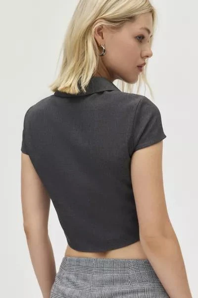 Urban Renewal Urban Renewal Remnants Cap Sleeve Button-Down Blouse 4