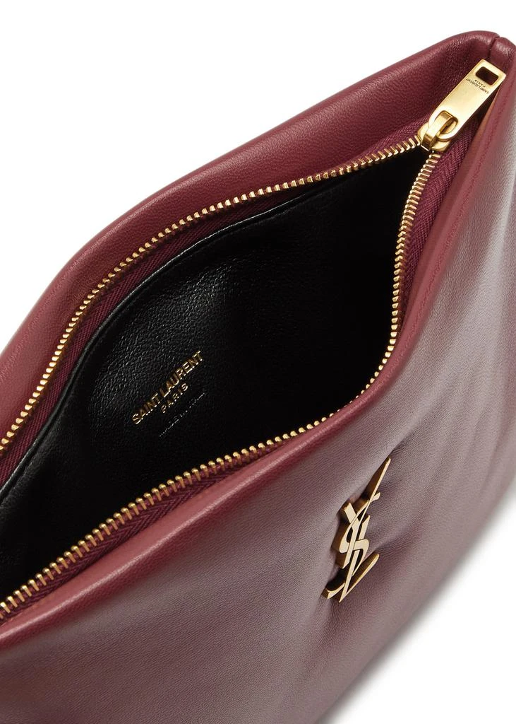 Yves Saint Laurent Calypso small padded leather pouch 4