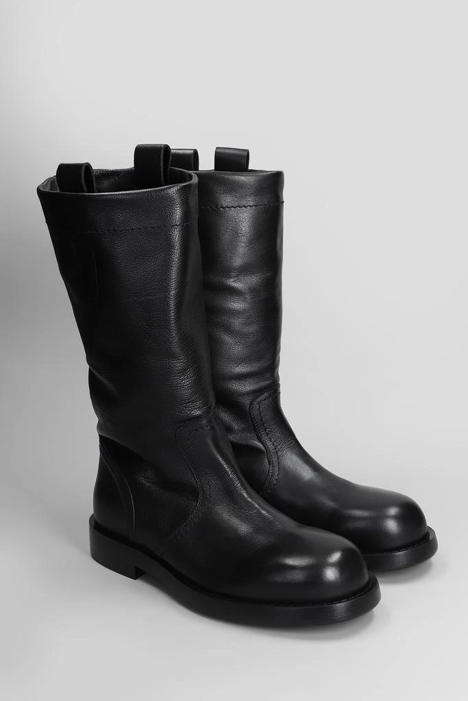 ANN DEMEULEMEESTER Bente Boots In Black Leather 2