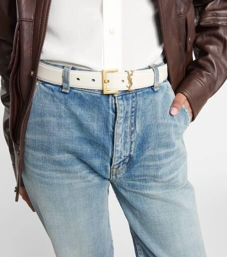 Yves Saint Laurent Cassandre leather belt 2