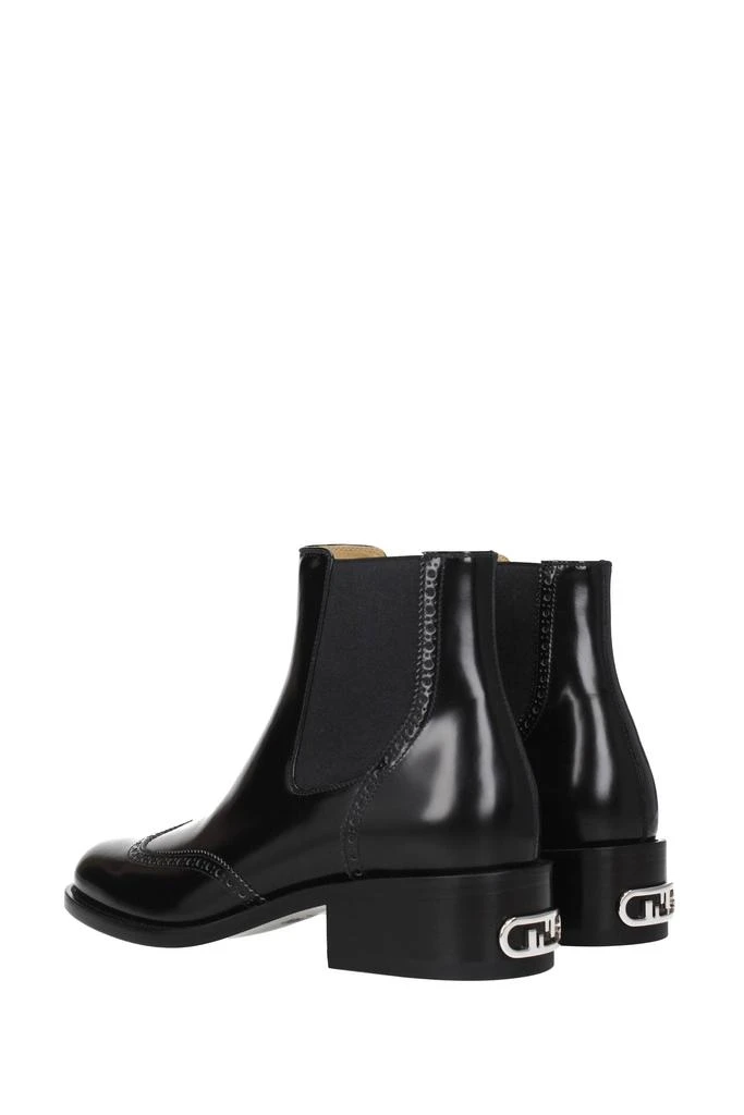 Fendi Ankle Boot Leather Black 4