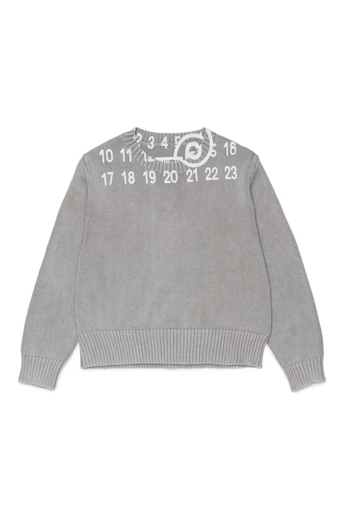 MM6 MM6 Maison Margiela Kids Number Printed Crewneck Jumper