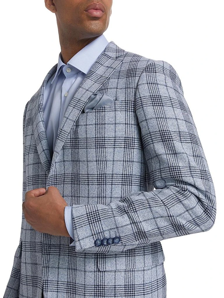 Saks Fifth Avenue COLLECTION Glen Check Wool-Blend Sport Coat 6