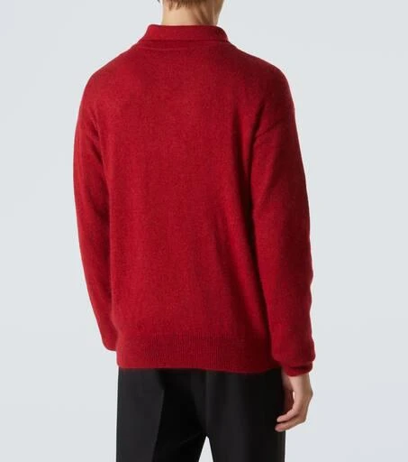 The Row Gere silk and mohair tweed polo sweater 4