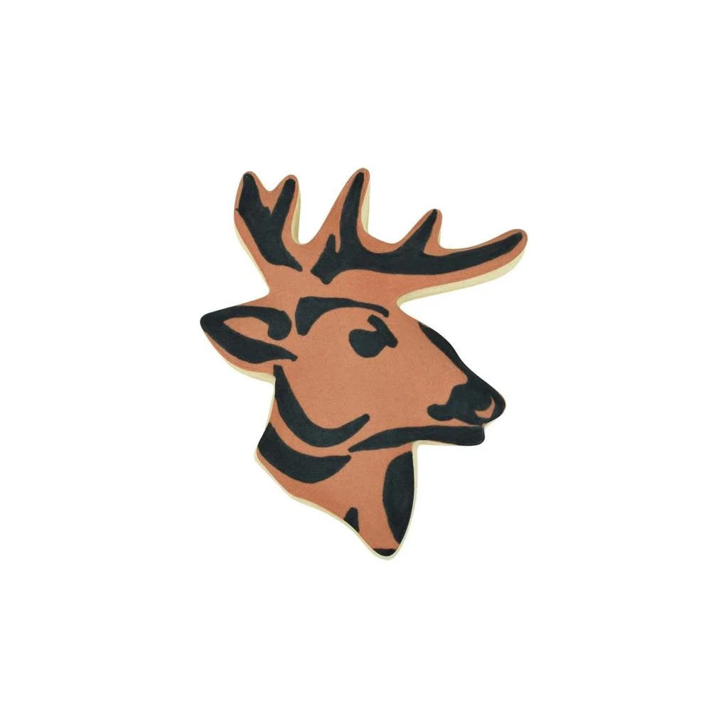 R&M International Polyresin Coated Deer Head 4-Inch Cookie Cutter, Orange 2
