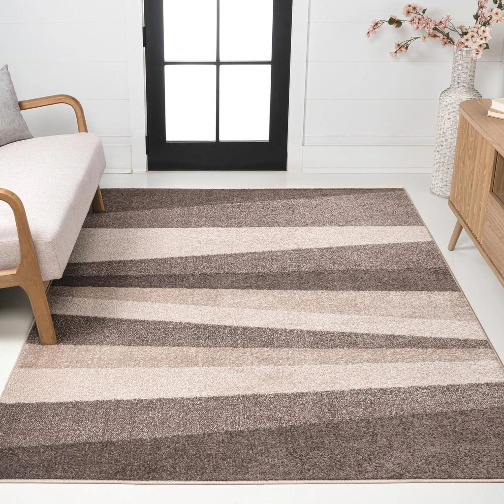 JONATHAN Y Prism Geometric Striped Area Rug 1