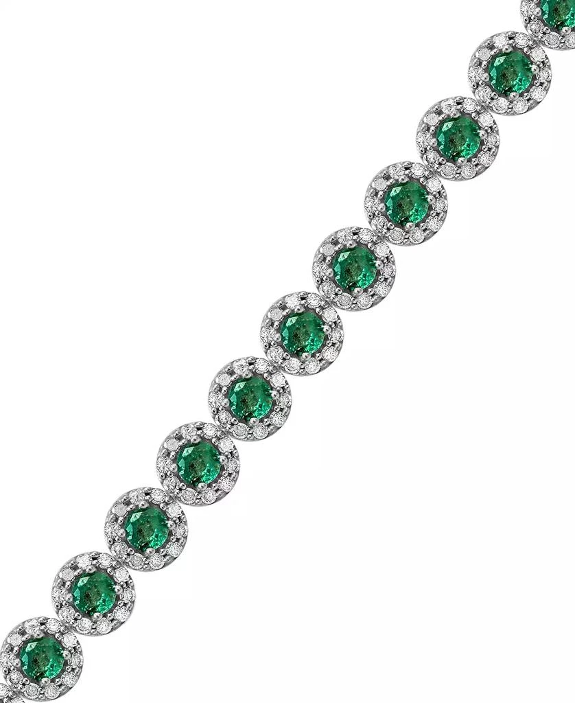 Macy
s Sapphire (5-1/2 ct. t.w.) 
Diamond (3 ct. t.w) Tennis Bracelet in 14k White Gold (Also in Ruby and Emerald) 8