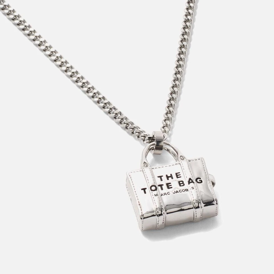 Marc Jacobs Marc Jacobs Silver-Plated Tote Bag Pendant Necklace 1