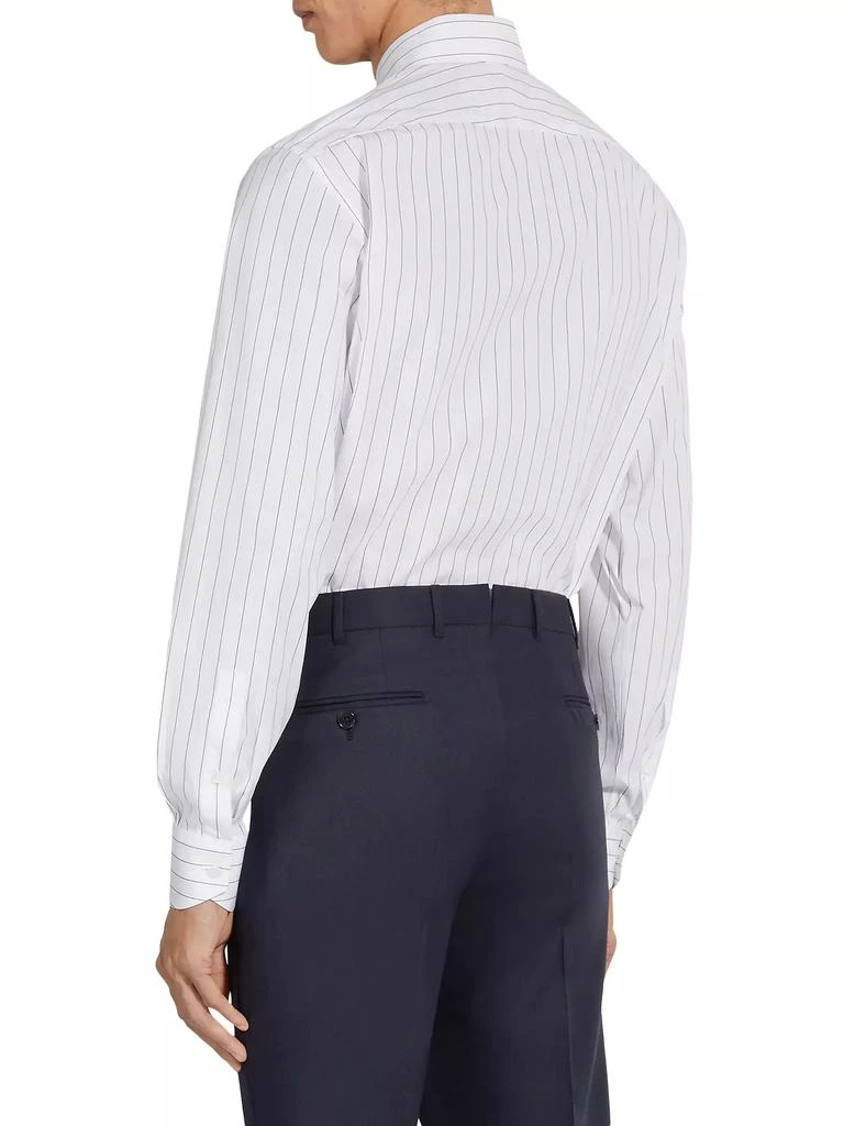 Zegna Macro-Striped Centoventimila Cotton Shirt 3