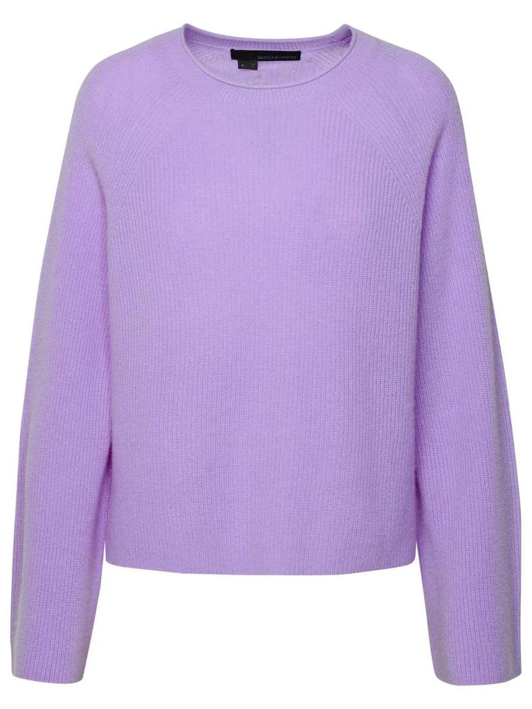 360 Cashmere 360 Cashmere 'Sophie' Lilac Cashmere Sweater 1