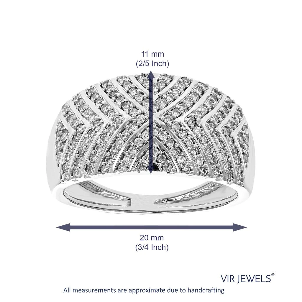 Vir Jewels 1/2 cttw Round Lab Grown Diamond .925 Sterling Silver Engagement Ring 4