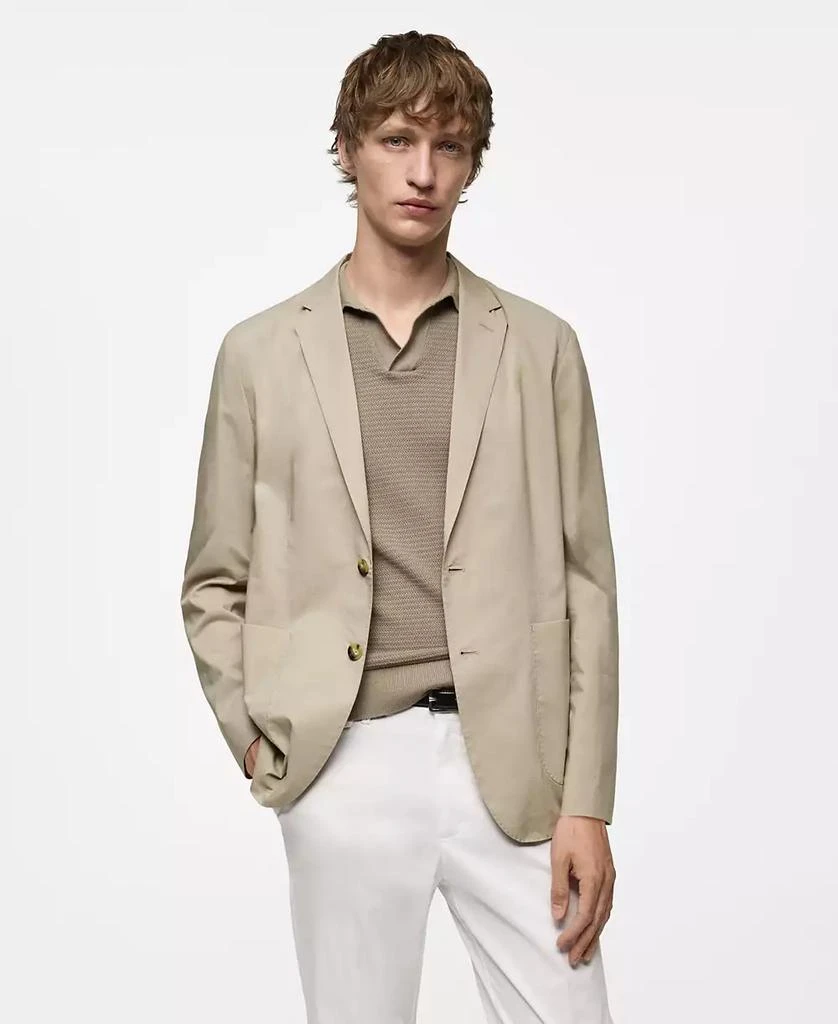 Mango Men's Lightweight Cotton Jacket 1