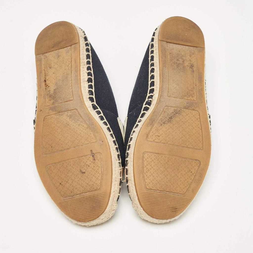 Tory Burch Tory Burch Navy Blue Canvas Poppy Espadrille Flats Size 36 6