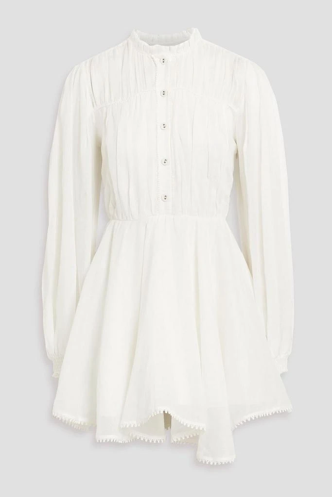 Charo Ruiz Ibiza Gracy ramie-blend voile mini dress 1