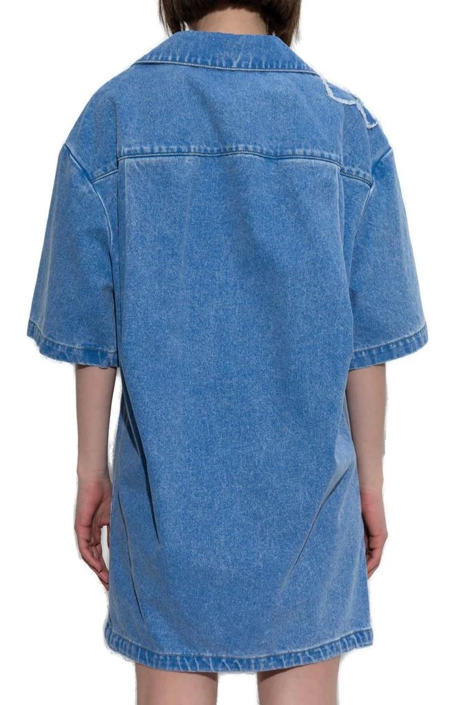 Marni Marni Patch Detail Short Denim Dress 3