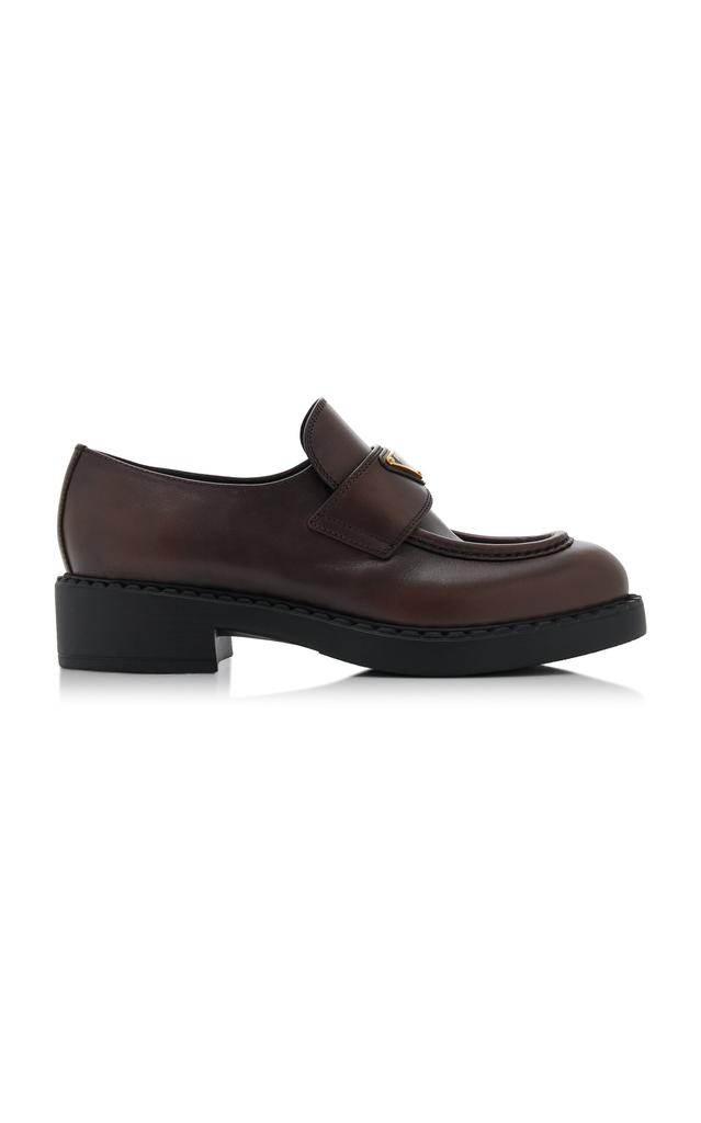 Prada Prada - Leather Loafers - Brown - IT 38 - Moda