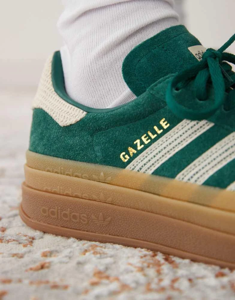 adidas gazelle silver green womens ADIDAS Gazelle Bold WMNS 