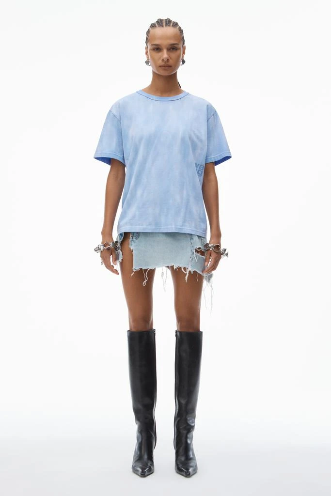 Alexander Wang puff logo tee in cotton jersey 6