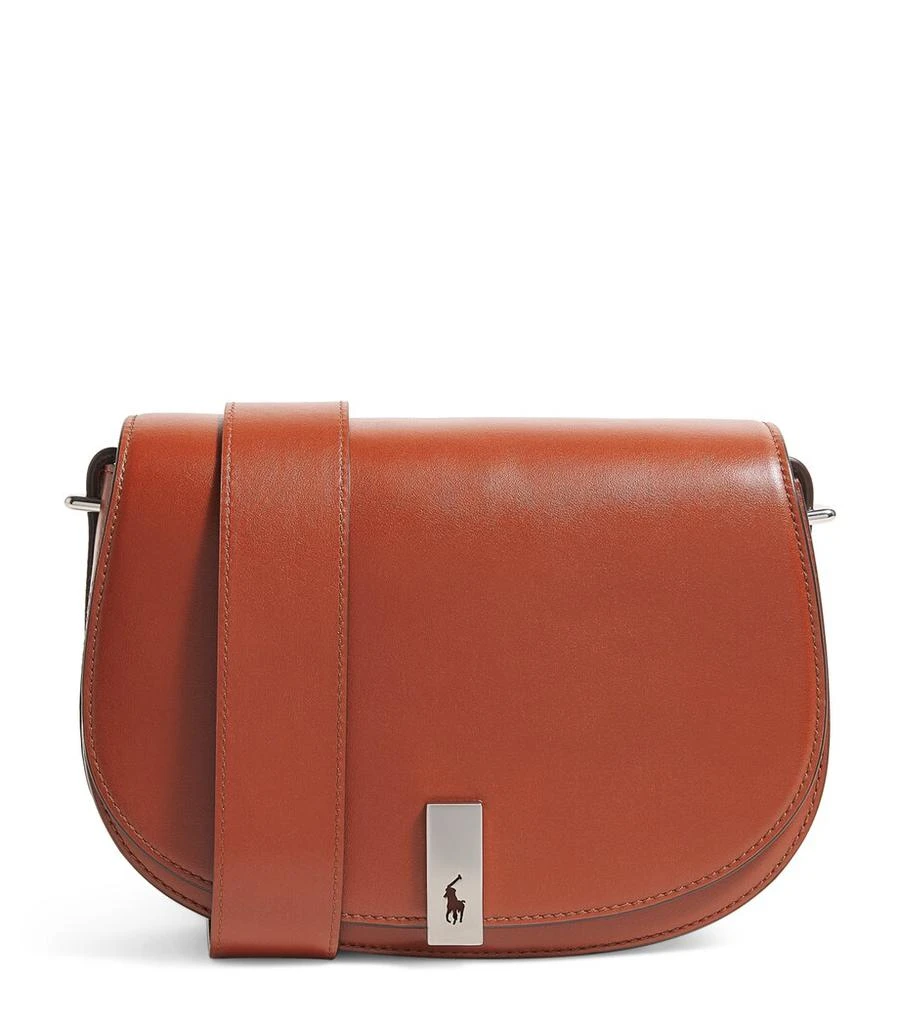 Ralph Lauren Medium Leather Polo ID Saddle Bag 1