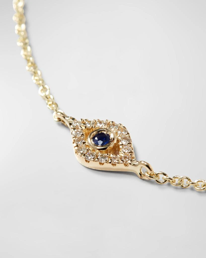 Sydney Evan Small Diamond Evil Eye Bracelet 3