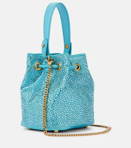 Versace La Medusa Medium embellished bucket bag 4