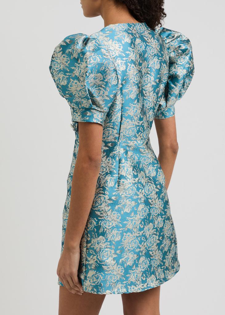 【英国発Sister Jane】Sapphire bow cloque mini dress Sister Jane Sapphire bow Cloqué Mini Dress Blue Sister Jane