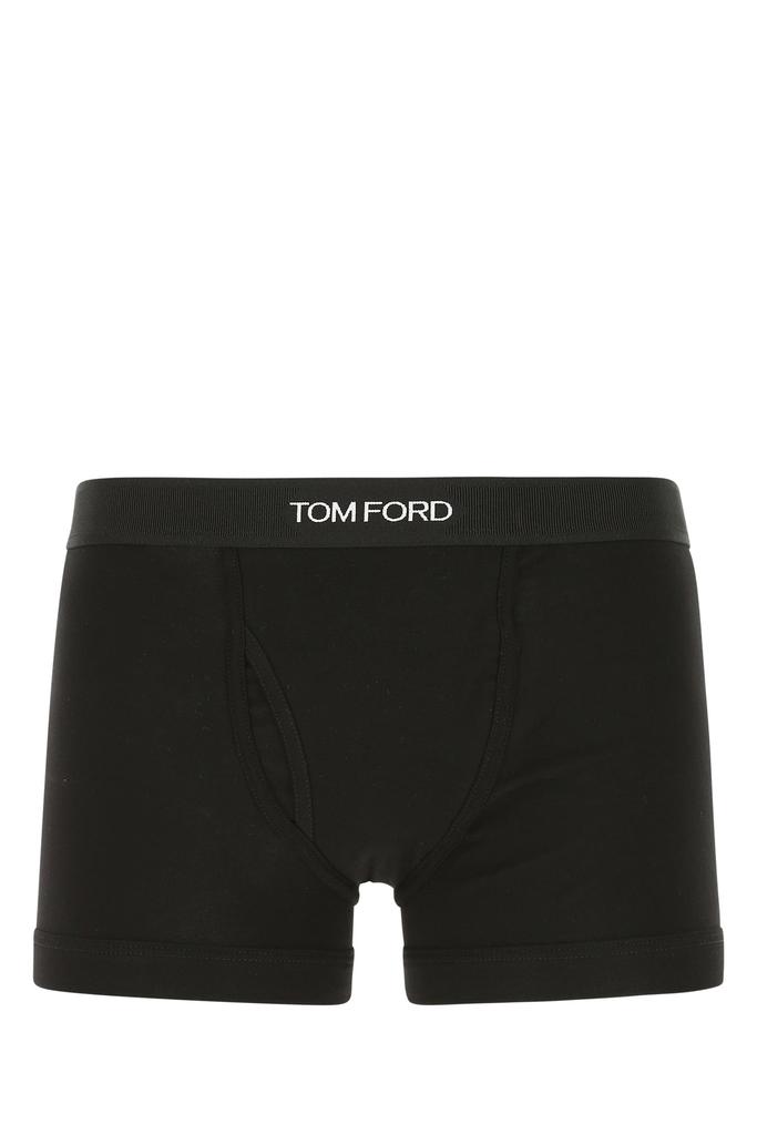 Tom Ford Black stretch cotton boxer