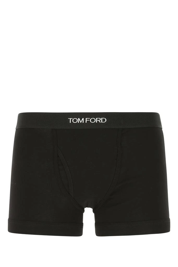 Tom Ford Black stretch cotton boxer 1