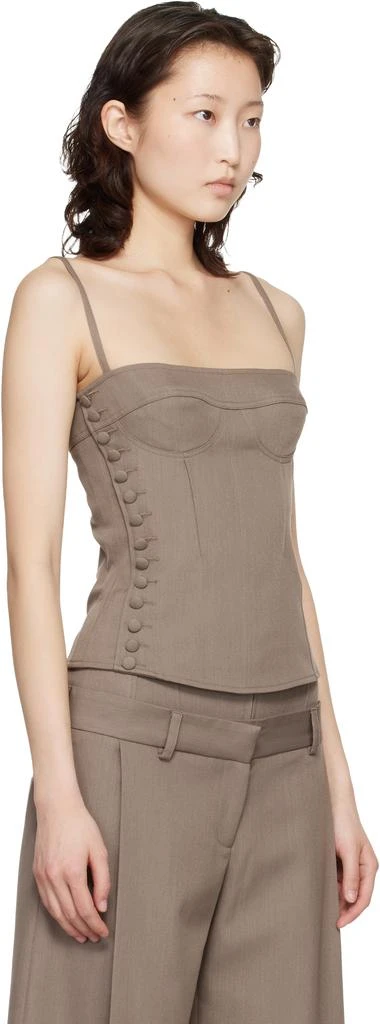 KNWLS Taupe Jett Bustier Top 2