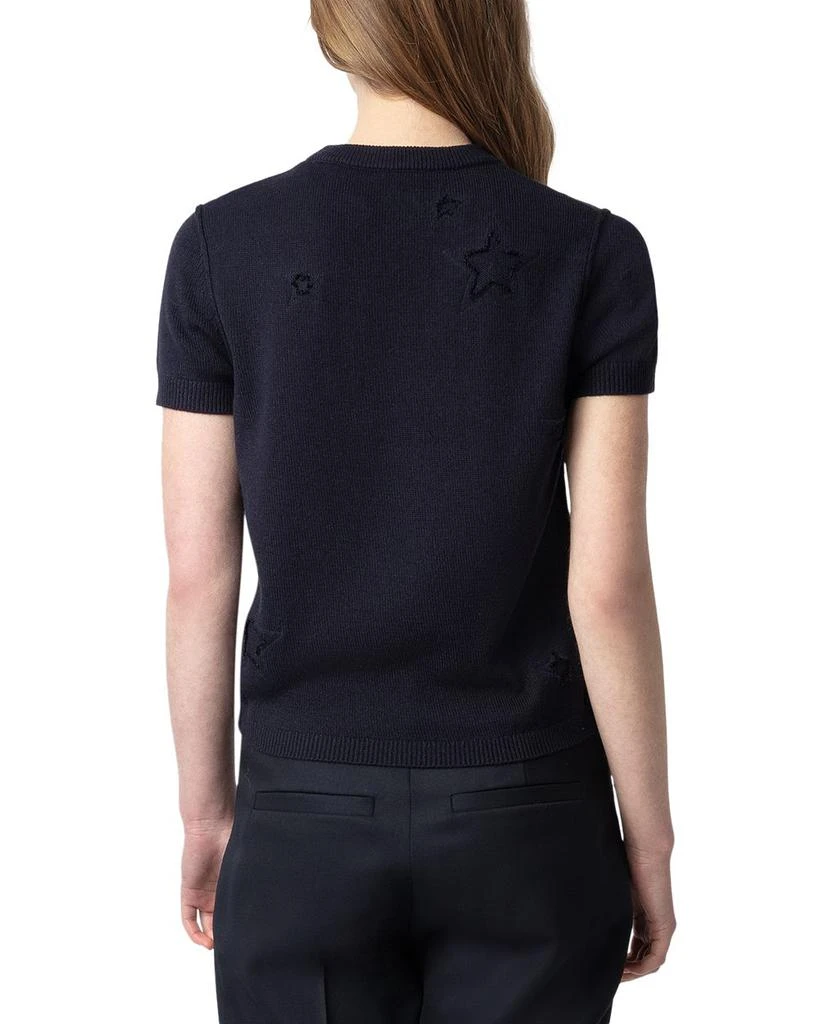 ZADIG & VOLTAIRE Bully Seco Stars Silk and Cashmere Sweater 3