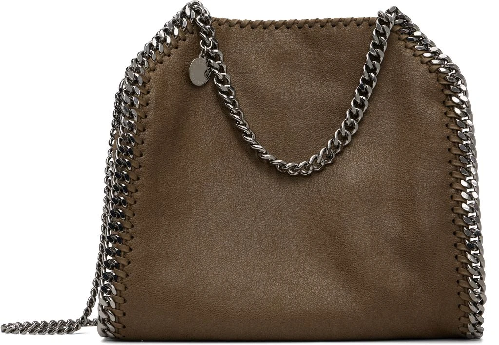 Stella McCartney Khaki Falabella Mini Tote Bag 1