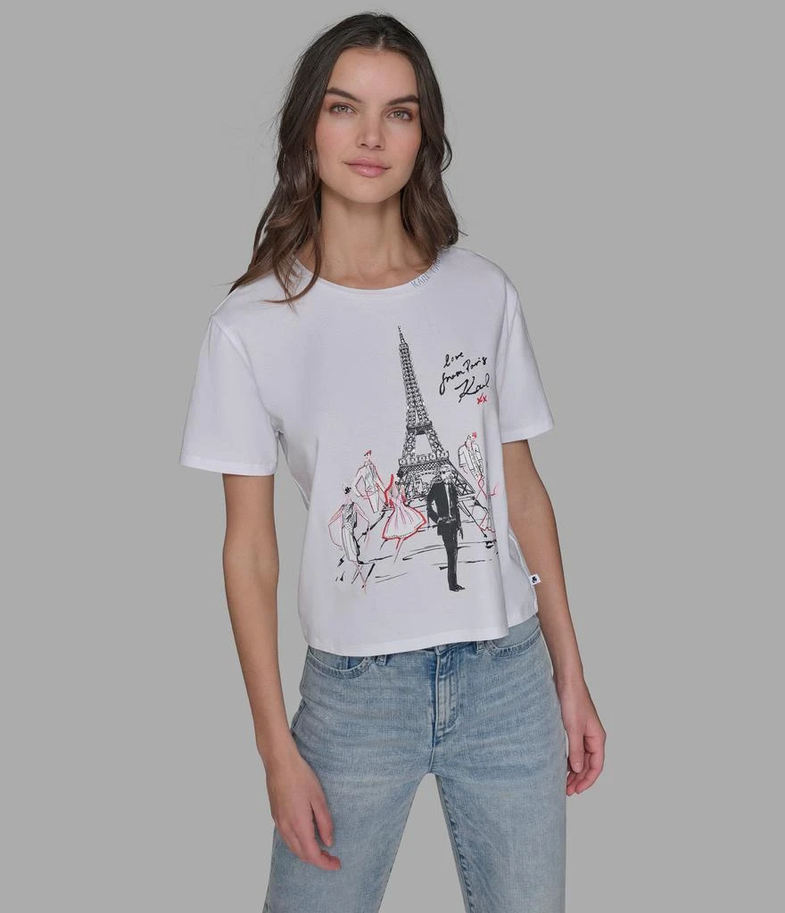 Karl Lagerfeld Paris KARL IN PARIS SKETCH LOGO TEE 1