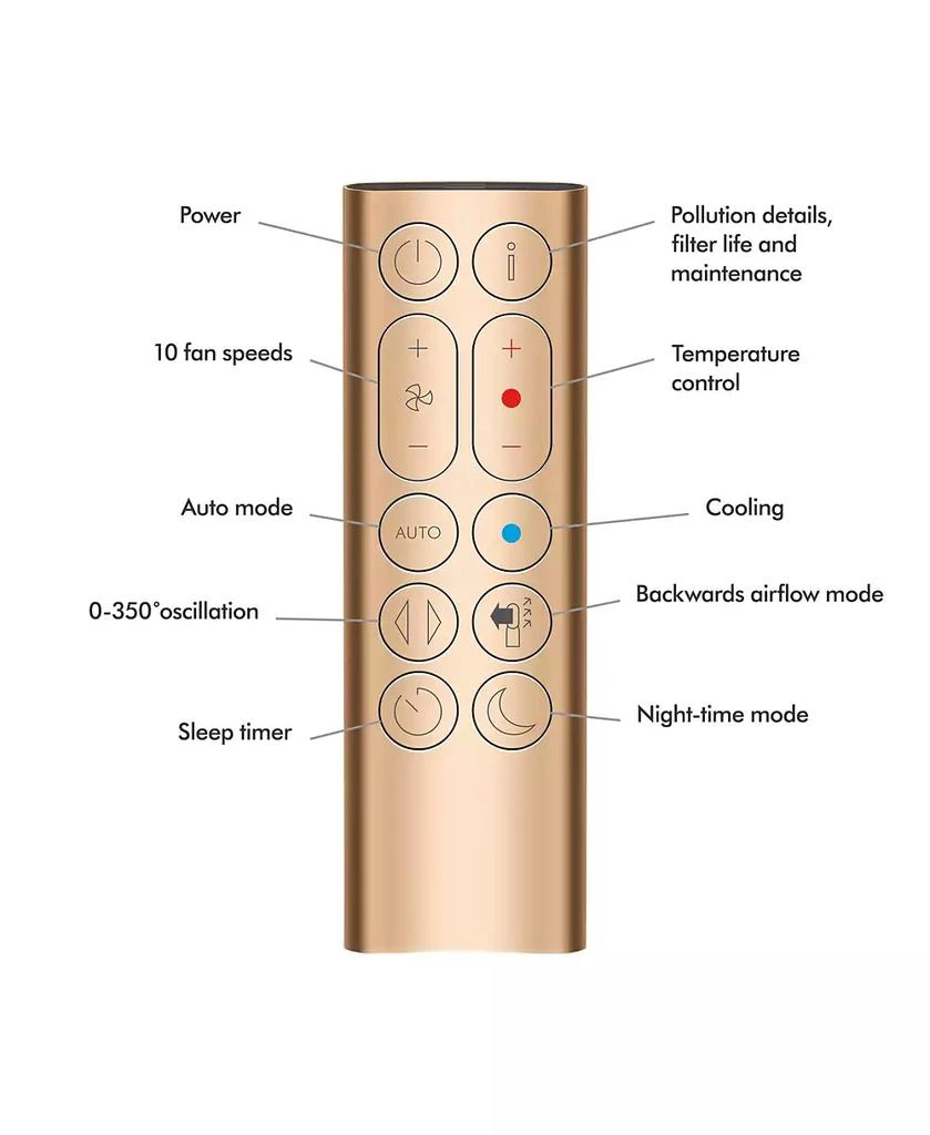 Dyson Purifier Hot+Cool Formaldehyde HP09 | Nickel/Gold 9