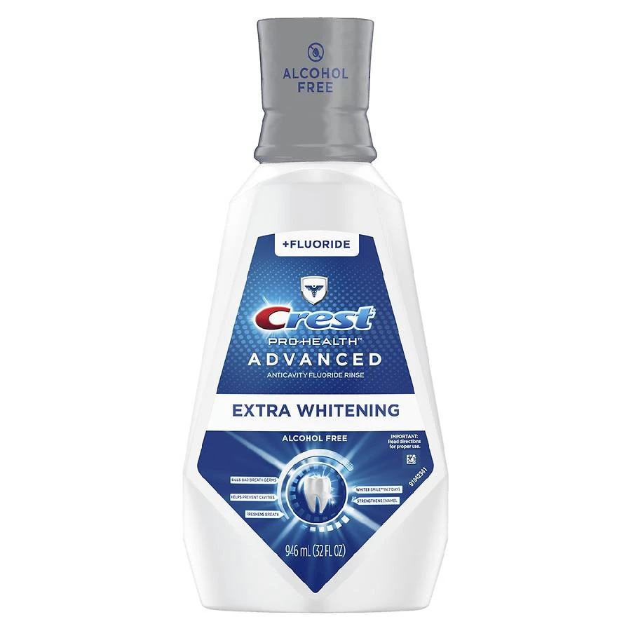 Crest Pro-Health Advanced Extra Whitening Mouthwash, Alcohol Free Energizing Mint 1