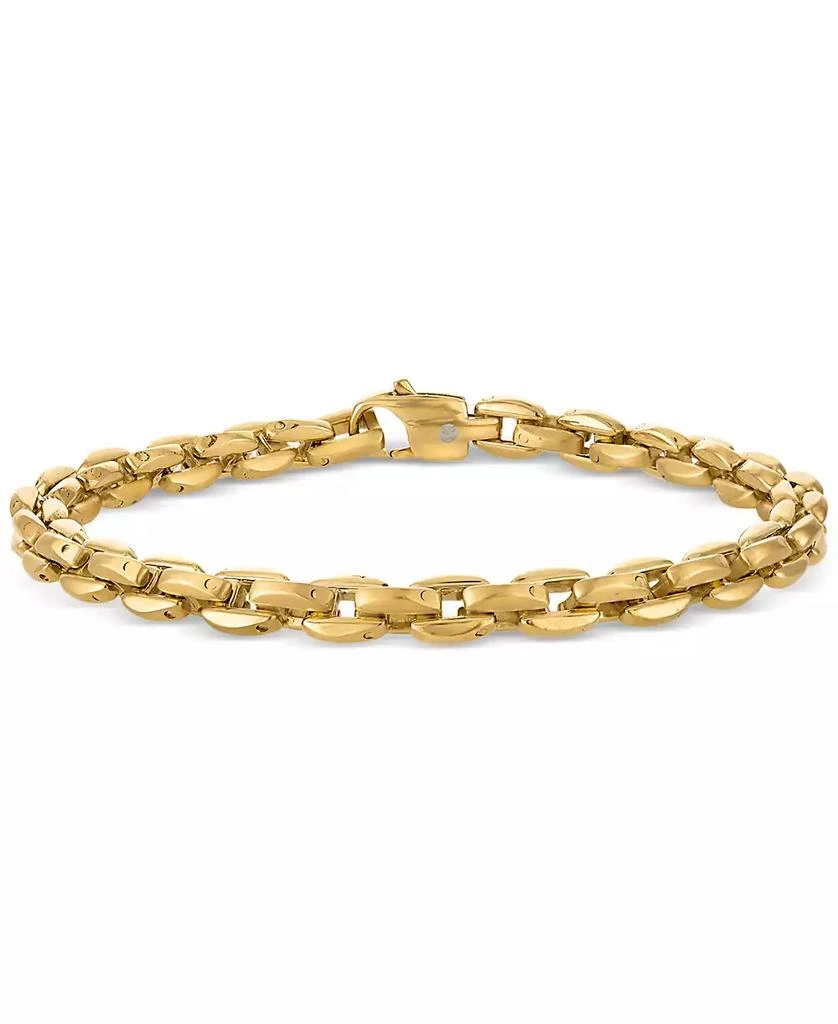 Esquire Men's Jewelry Rounded Box Link Chain Bracelet, Exclusively for Macy's 1