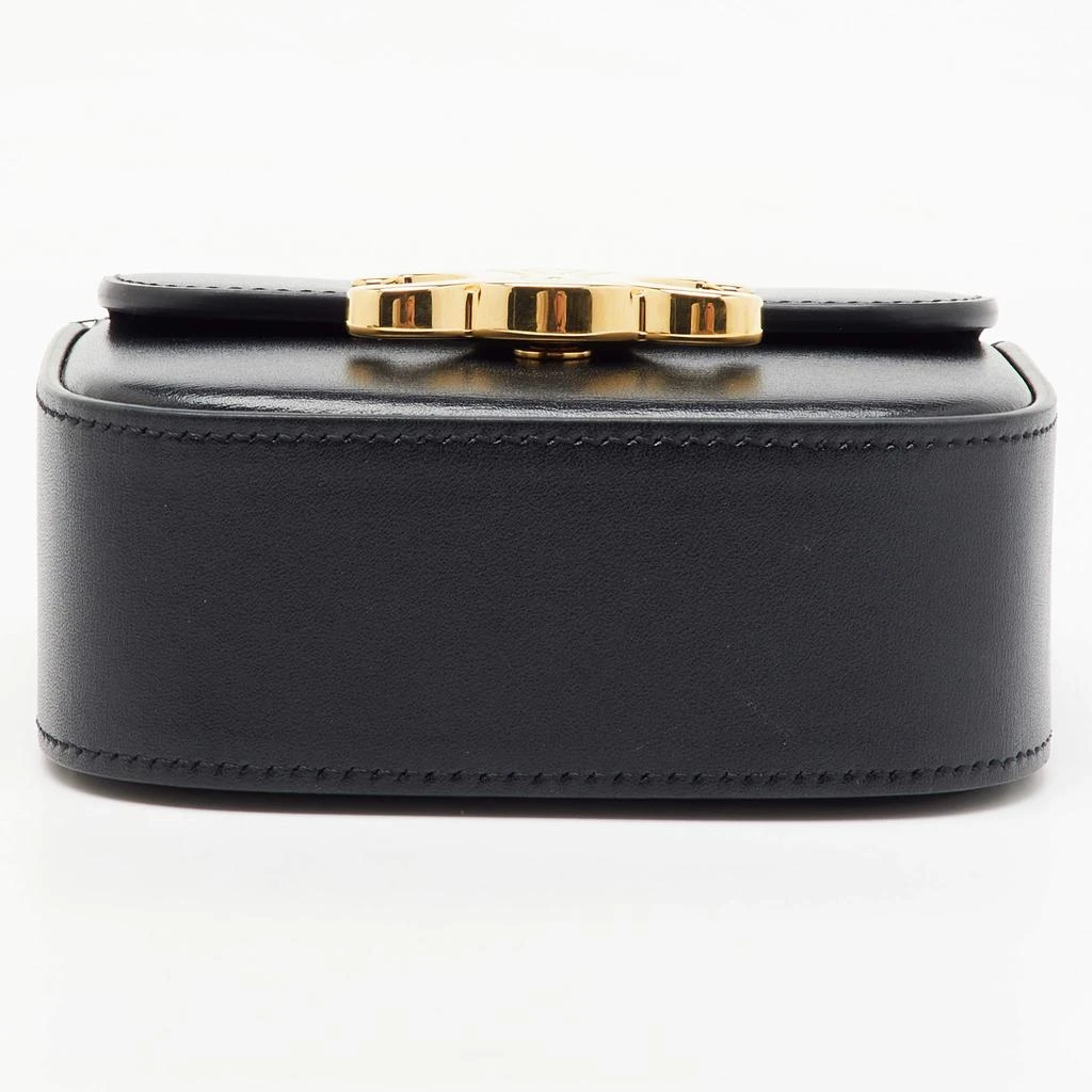 Celine Celine Black Leather Mini Triomphe Shoulder Bag 6