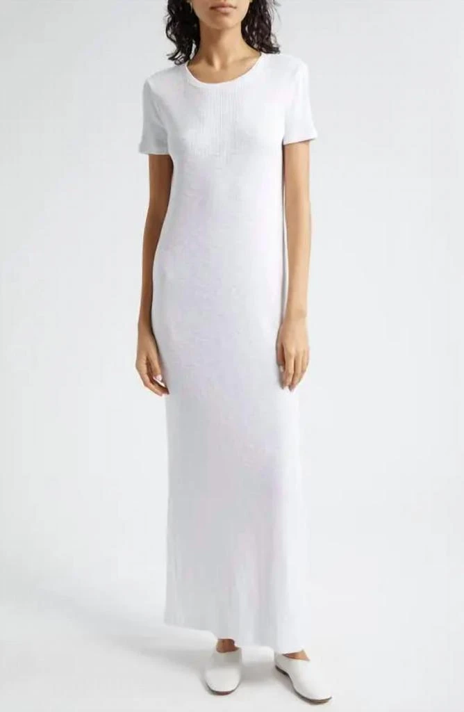 ATM Atm - Rib Short Sleeve Maxi Dress 1