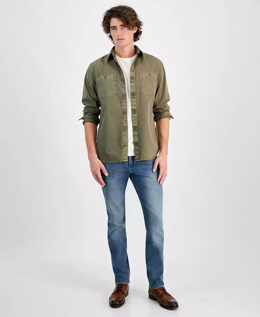 Sun + Stone Men's Long Sleeve Twill Shirt, Created for Macy's