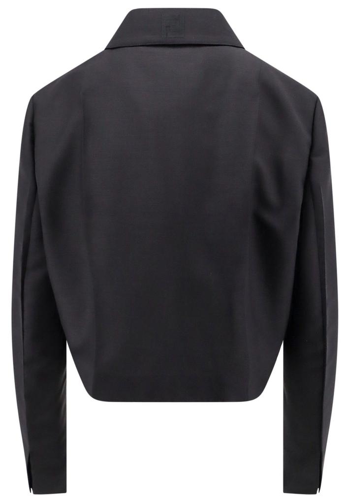 【関税込み】fendi Tailored cropped jacket FENDI Tailored Cropped Blazer | Black | FARFETCH