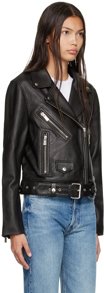 ANINE BING Black Benjamin Moto Leather Jacket 2
