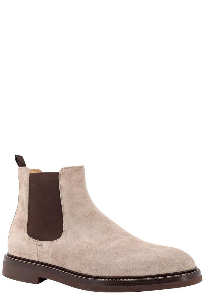 Brunello Cucinelli Brunello Cucinelli Elasticated-Panelled Chelsea Ankle Boots