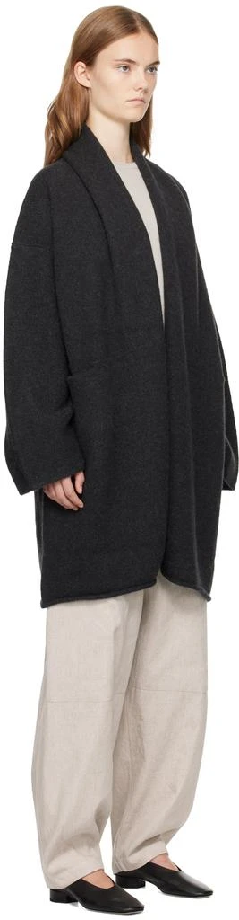 LAUREN MANOOGIAN Black Taper Coat 2