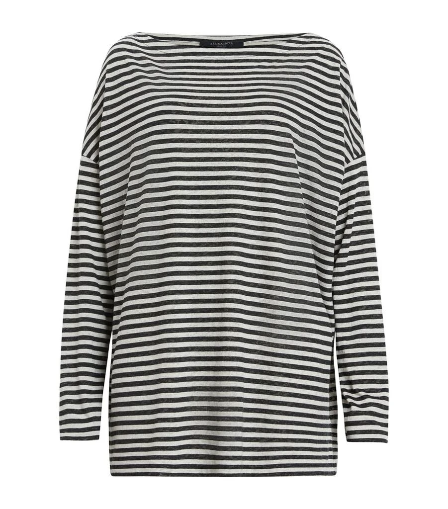 ALL SAINTS Striped Rita T-Shirt 1